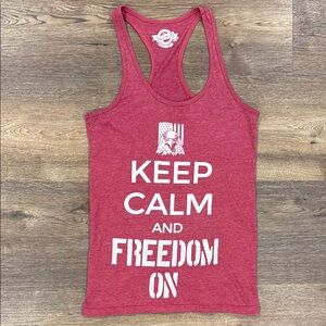 Red Graphic Tank Top